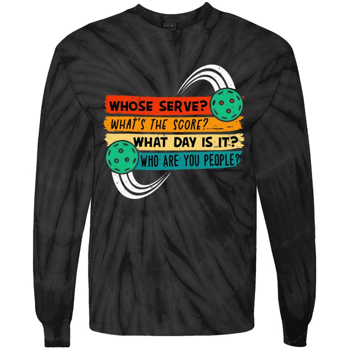 Pickleball Pickleball Lover Pickleball Player Tie-Dye Long Sleeve Shirt