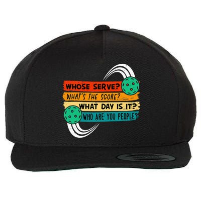 Pickleball Pickleball Lover Pickleball Player Wool Snapback Cap