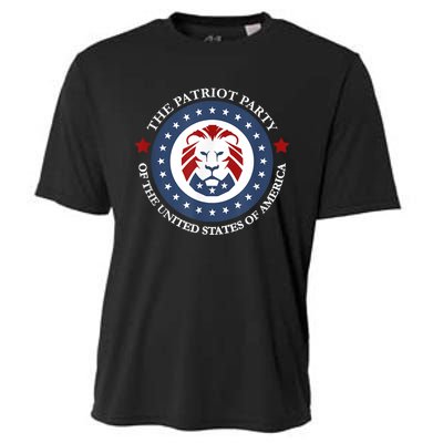 Patriot Party Lion United States 3rd Party Conservative Cooling Performance Crew T-Shirt