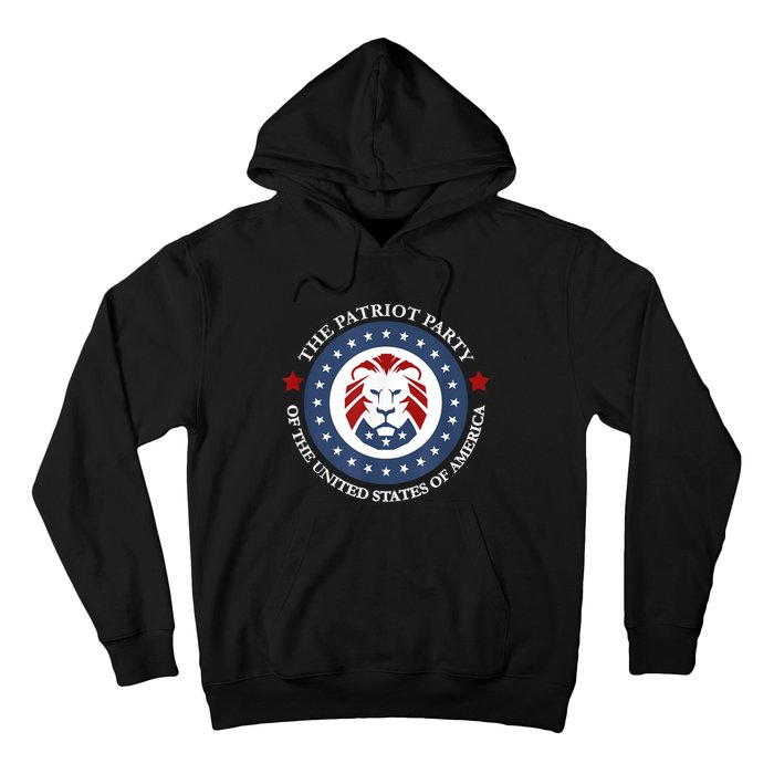 Patriot Party Lion United States 3rd Party Conservative Hoodie