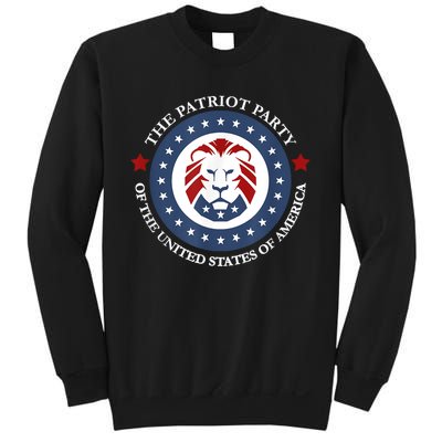 Patriot Party Lion United States 3rd Party Conservative Sweatshirt