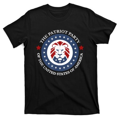 Patriot Party Lion United States 3rd Party Conservative T-Shirt