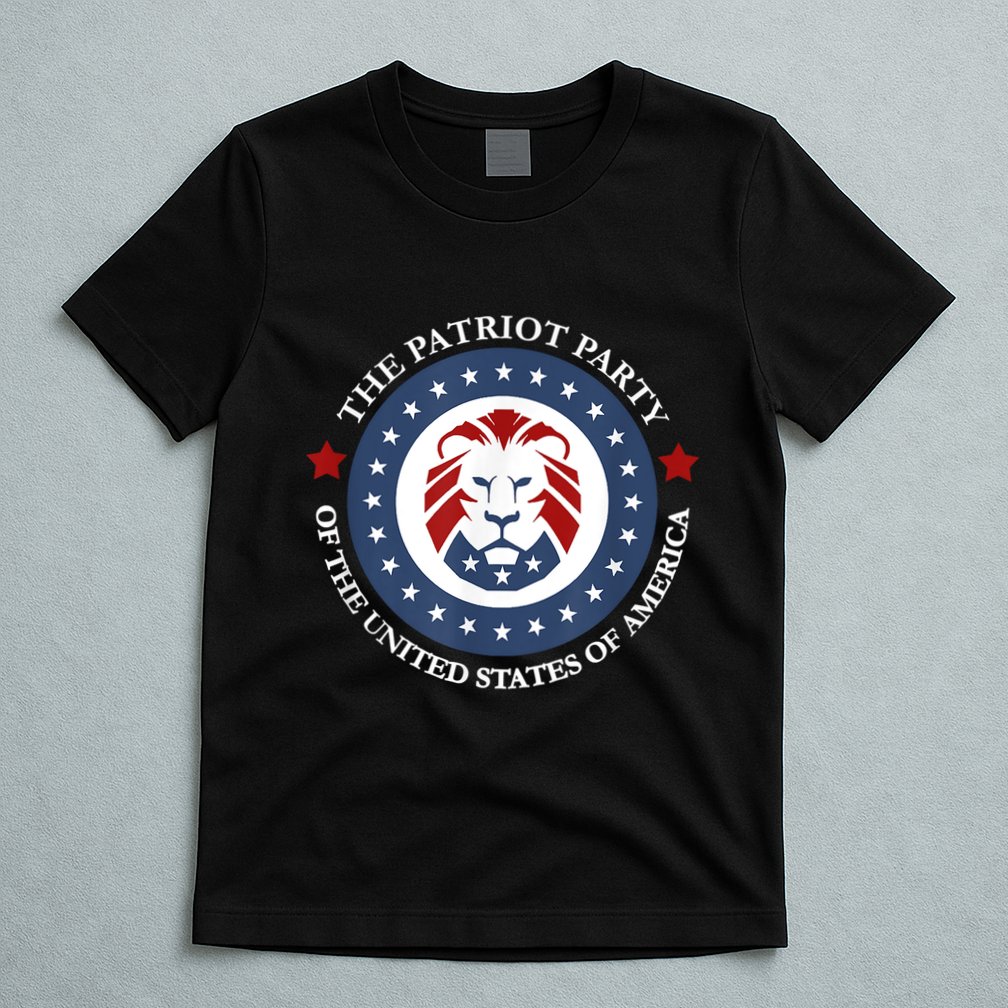 Patriot Party Lion United States 3rd Party Conservative T-Shirt