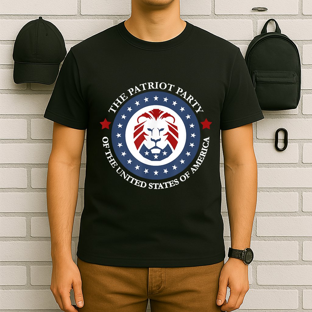 Patriot Party Lion United States 3rd Party Conservative T-Shirt