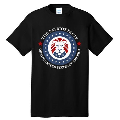 Patriot Party Lion United States 3rd Party Conservative Tall T-Shirt