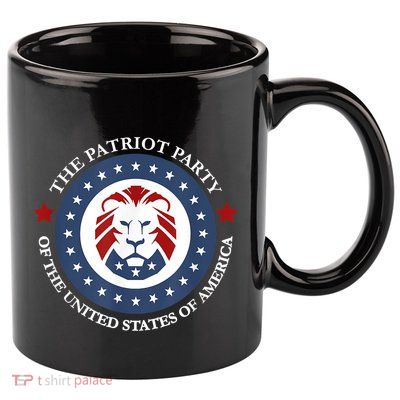 Patriot Party Lion United States 3rd Party Conservative 11oz C Handle Ceramic Mug
