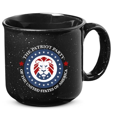 Patriot Party Lion United States 3rd Party Conservative 15oz Campfire Ceramic Mug