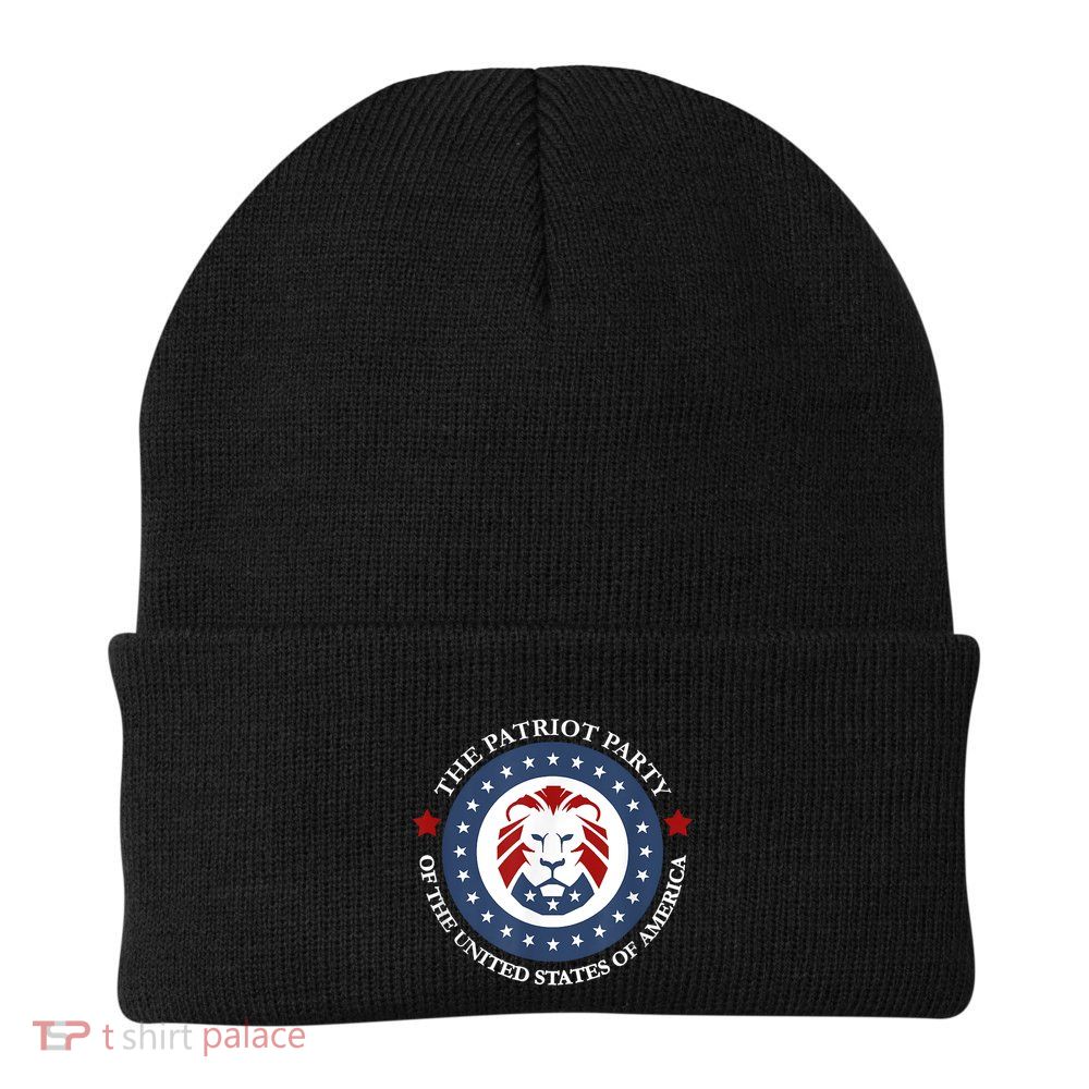 Patriot Party Lion United States 3rd Party Conservative Beanie