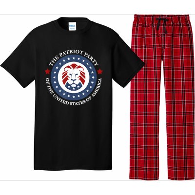 Patriot Party Lion United States 3rd Party Conservative Pajama Set