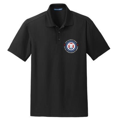 Patriot Party Lion United States 3rd Party Conservative Dry Zone Grid Polo