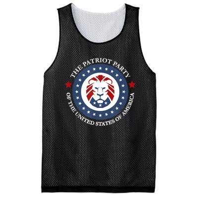 Patriot Party Lion United States 3rd Party Conservative Mesh Reversible Basketball Jersey Tank