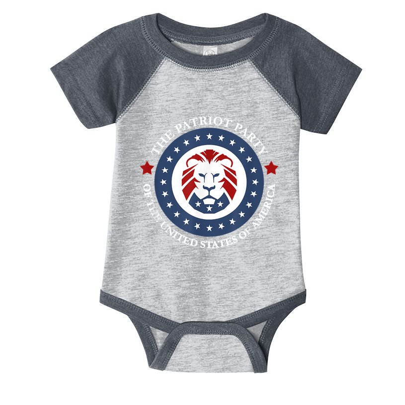 Patriot Party Lion United States 3rd Party Conservative Infant Baby Jersey Bodysuit