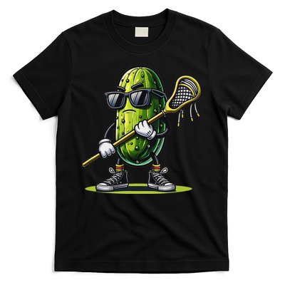 Pickle Playing Lacrosse Funny Sports Trendy For T-Shirt