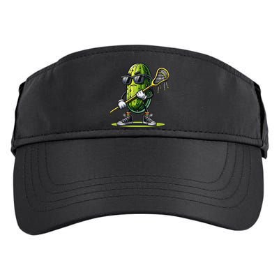 Pickle Playing Lacrosse Funny Sports Trendy For Adult Drive Performance Visor