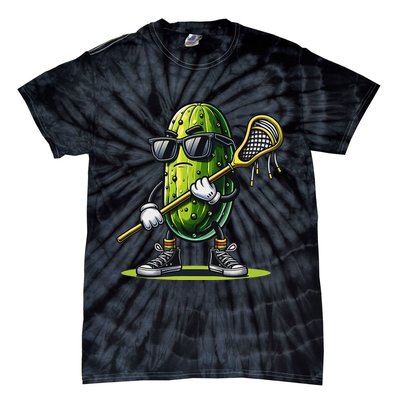 Pickle Playing Lacrosse Funny Sports Trendy For Tie-Dye T-Shirt