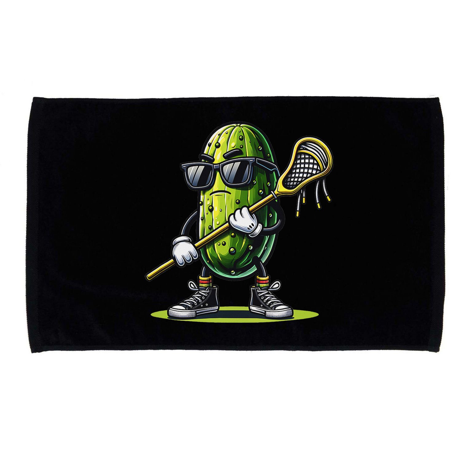 Pickle Playing Lacrosse Funny Sports Trendy For Microfiber Hand Towel