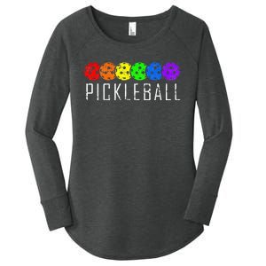 Pickleball Pickleball Lover Pickleball Player Women's Perfect Tri Tunic Long Sleeve Shirt