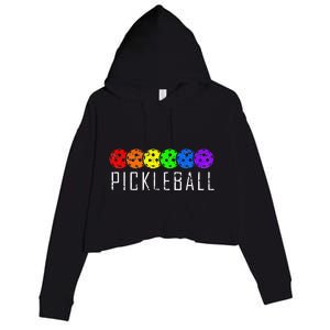 Pickleball Pickleball Lover Pickleball Player Crop Fleece Hoodie