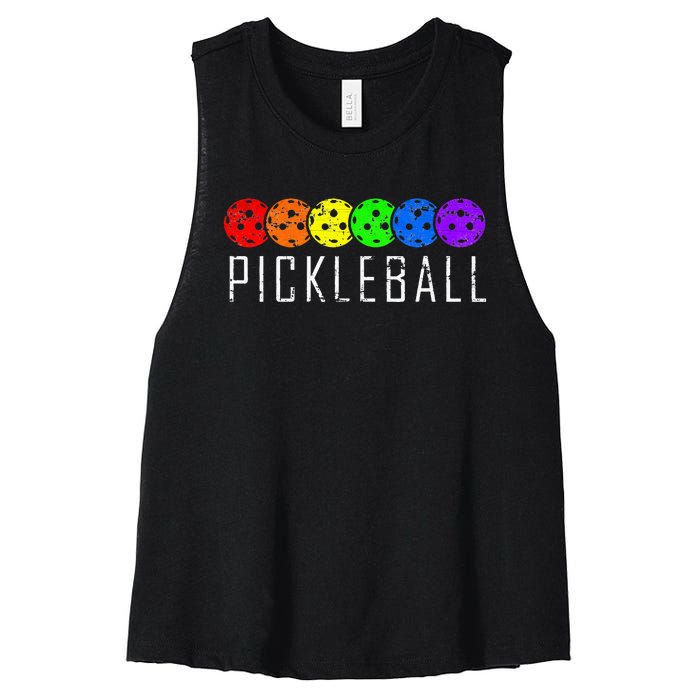 Pickleball Pickleball Lover Pickleball Player Women's Racerback Cropped Tank