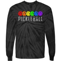 Pickleball Pickleball Lover Pickleball Player Tie-Dye Long Sleeve Shirt