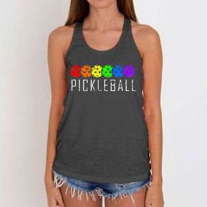 Pickleball Pickleball Lover Pickleball Player Women's Knotted Racerback Tank