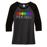 Pickleball Pickleball Lover Pickleball Player Women's Tri-Blend 3/4-Sleeve Raglan Shirt