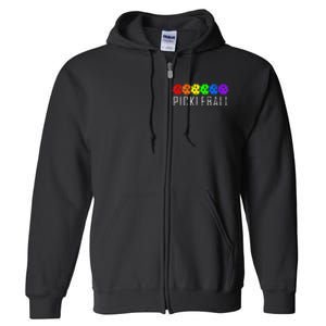 Pickleball Pickleball Lover Pickleball Player Full Zip Hoodie