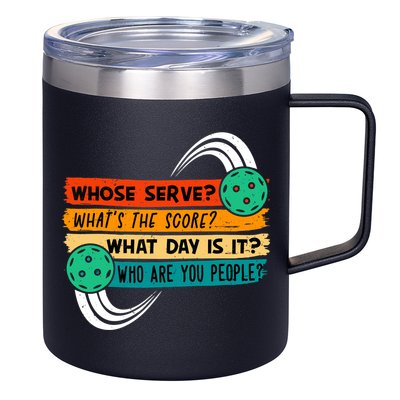 Pickleball, Pickleball Lover Tee, Pickleball Player 12oz Stainless Steel Coffee Mug