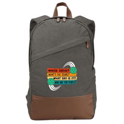 Pickleball, Pickleball Lover Tee, Pickleball Player Cotton Canvas Backpack