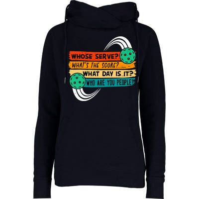 Pickleball, Pickleball Lover Tee, Pickleball Player Womens Funnel Neck Pullover Hood