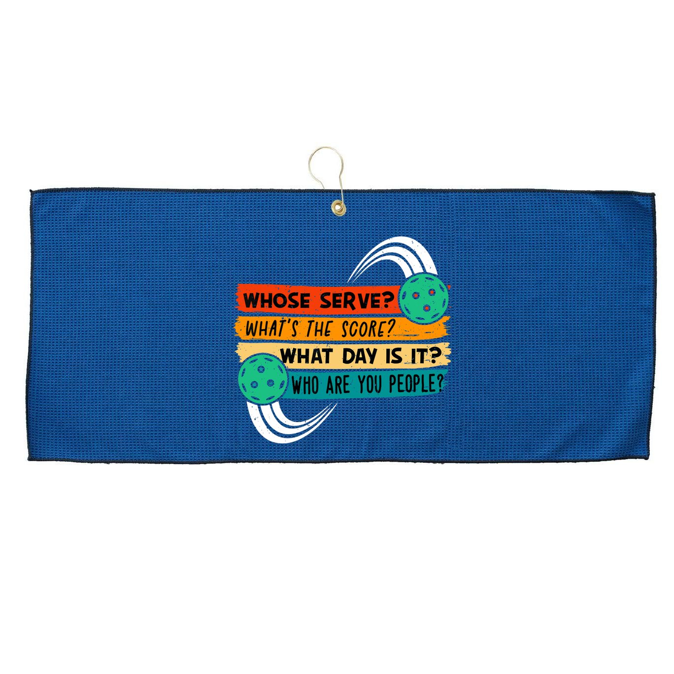 Pickleball, Pickleball Lover Tee, Pickleball Player Large Microfiber Waffle Golf Towel