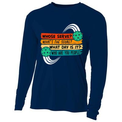 Pickleball, Pickleball Lover Tee, Pickleball Player Cooling Performance Long Sleeve Crew