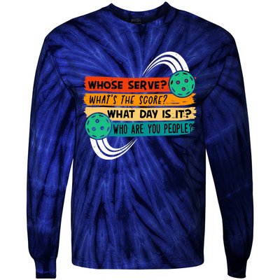 Pickleball, Pickleball Lover Tee, Pickleball Player Tie-Dye Long Sleeve Shirt