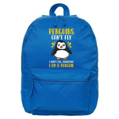 Penguin Penguin Lover Enthusiast Meaningful Gift 16 in Basic Backpack