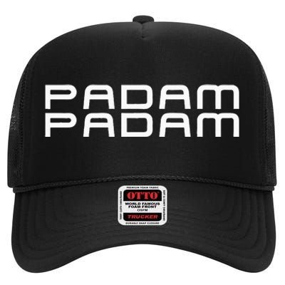 Padam Padam LGBTQ+ Pride  Heartbeat Padam Padam High Crown Mesh Back Trucker Hat