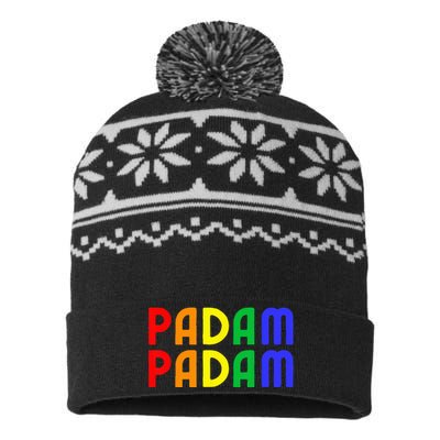 Padam Padam LGBTQ+ Pride Heartbeat Padam Padam USA-Made Snowflake Beanie