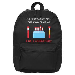 Phlebotomist Phlebotomy Laboratory Blood Donor Syringe Gift 16 in Basic Backpack