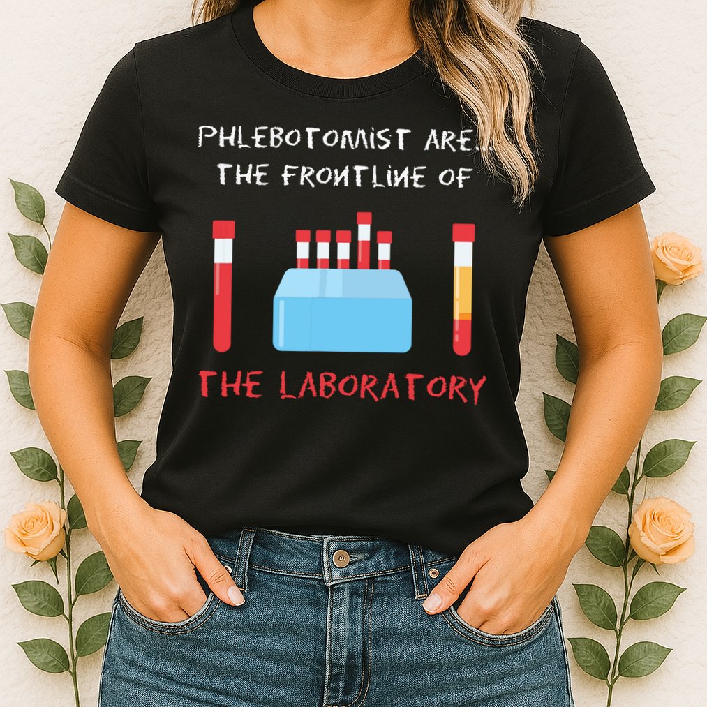 Phlebotomist Phlebotomy Laboratory Blood Donor Syringe Gift Womens T-Shirt