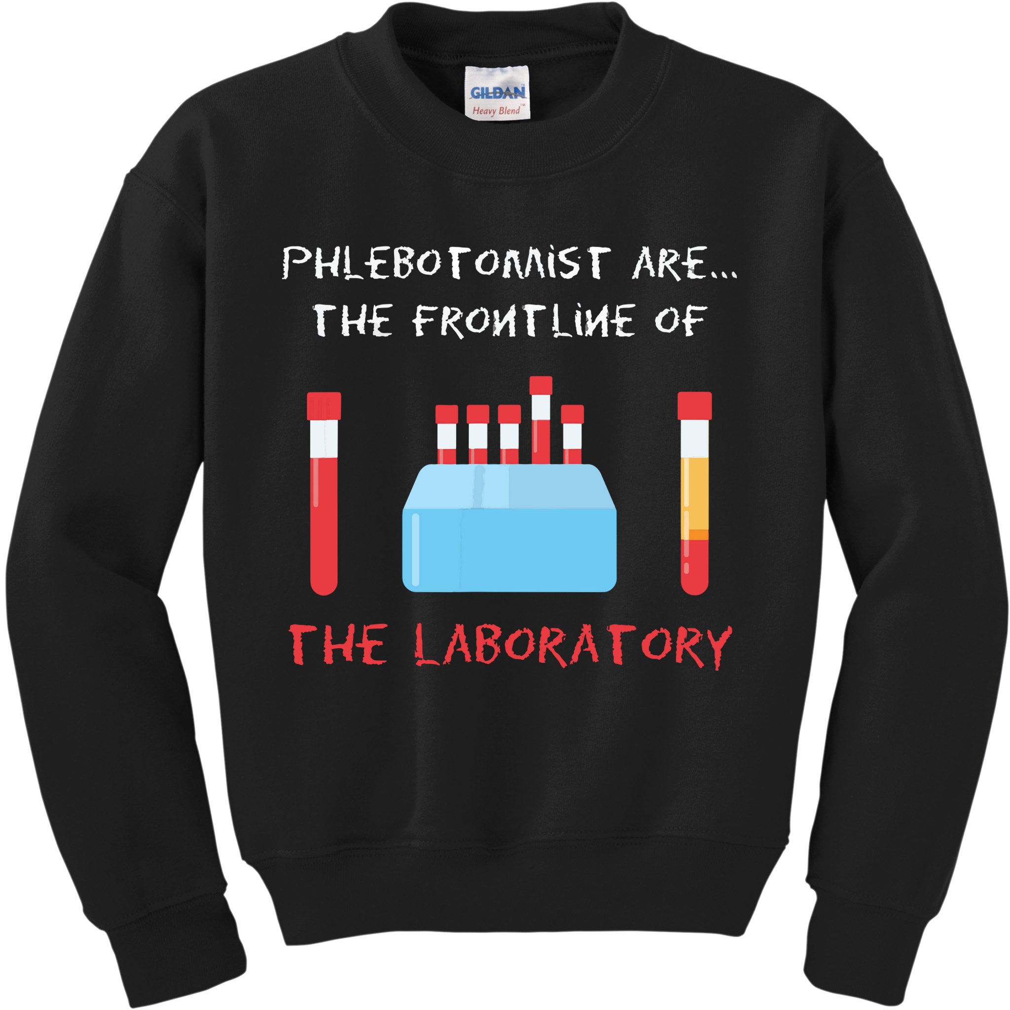 Phlebotomist Phlebotomy Laboratory Blood Donor Syringe Gift Kids Sweatshirt
