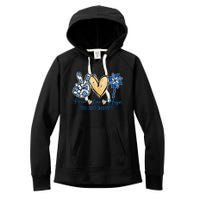 Pinwheel Peace Love Hope Child Abuse Prevention Awareness Women's Fleece Hoodie