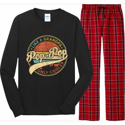 Pop Pop Like A Grandpa Only Cooler Long Sleeve Pajama Set