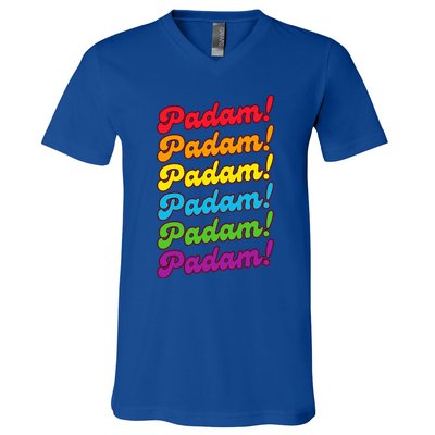 Padam Padam Lgbtq+ Pride Month Heartbeat V-Neck T-Shirt