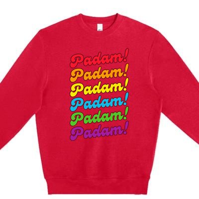 Padam Padam Lgbtq+ Pride Month Heartbeat Premium Crewneck Sweatshirt