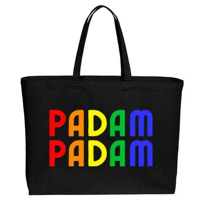 Padam Padam Lgbtq+ Pride Heartbeat Padam Padam Cotton Canvas Jumbo Tote