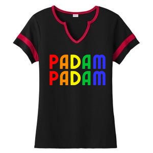 Padam Padam Lgbtq+ Pride Heartbeat Ladies Halftime Notch Neck Tee