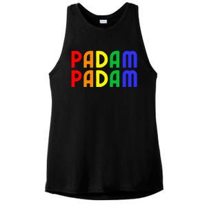 Padam Padam Lgbtq+ Pride Heartbeat Ladies PosiCharge Tri-Blend Wicking Tank