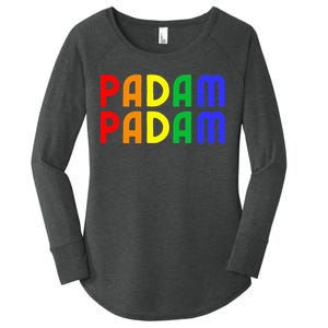 Padam Padam Lgbtq+ Pride Heartbeat Women's Perfect Tri Tunic Long Sleeve Shirt