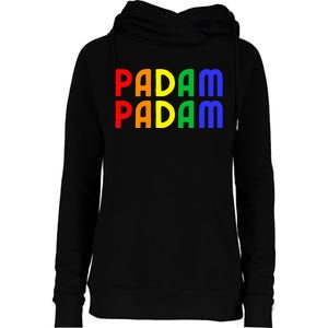 Padam Padam Lgbtq+ Pride Heartbeat Womens Funnel Neck Pullover Hood