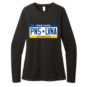 Pennsylvania PA License Plate Classic Womens CVC Long Sleeve Shirt