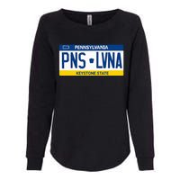 Pennsylvania PA License Plate Classic Womens California Wash Sweatshirt